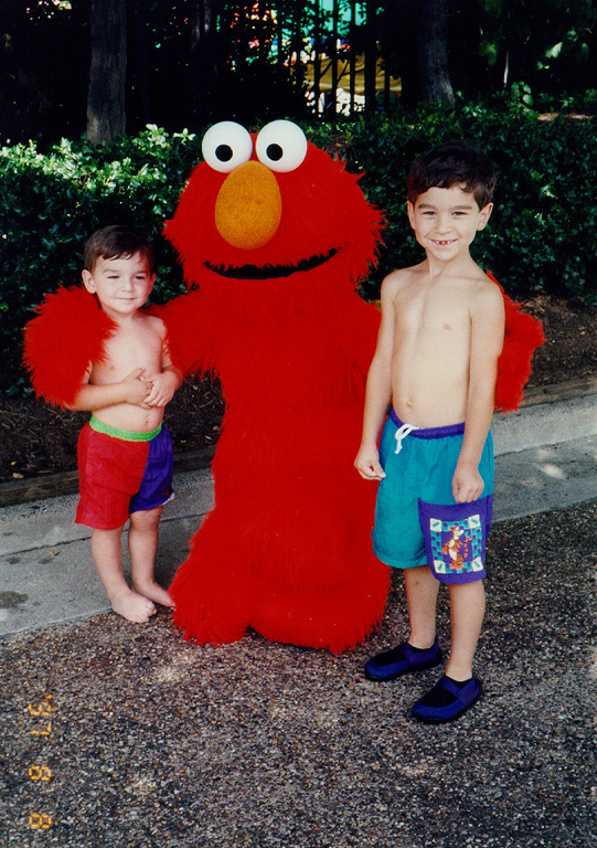 My Son Nicholas and his Cousin Matt at Sesame Place